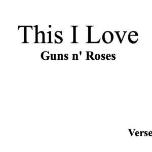 This I love - Solo GuitarTab