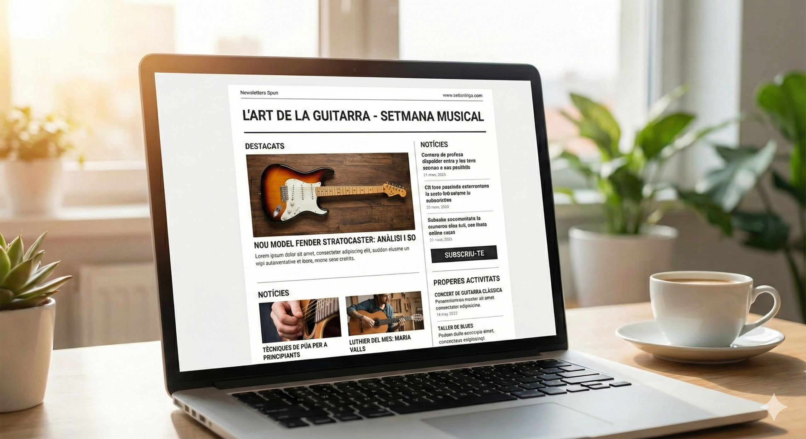 Exemple de Newsletter GuitarGiro